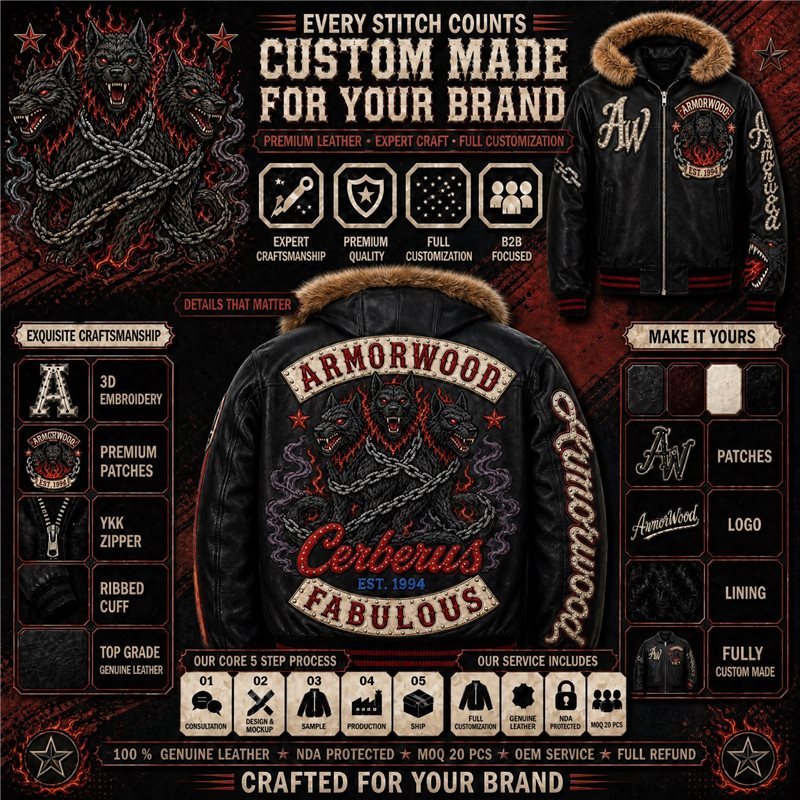 Custom Luxury Rhinestone Streetwear Outerwear for Men