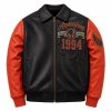 Custom Leather Outerwear Jacket, Applique, Cowhide for Men, Custom Made to Order