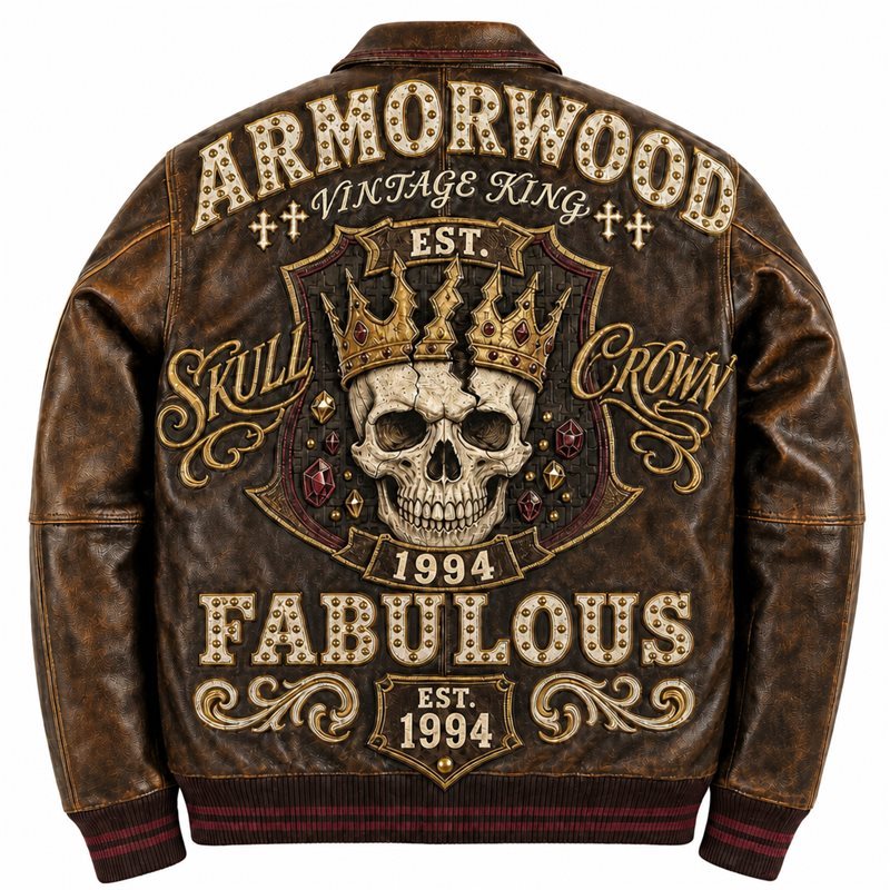 Bespoke Genuine Leather Varsity Jacket