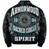 Custom Men's Jacket Leather, Applique, Lambskin, Custom Made to Order