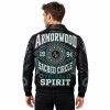 Custom Men's Jacket Leather, Applique, Lambskin, Custom Made to Order