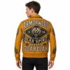 Custom Men's Luxury Applique Embroidery Bomber Jacket, Genuine Leather