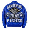 One Stop Custom Genuine Leather Varsity Jacket, Rhinestone, Lambskin