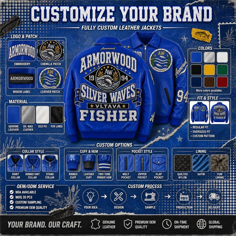 One Stop Custom Genuine Leather Varsity Jacket, Rhinestone, Lambskin