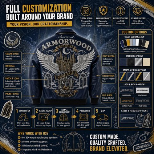 Custom Men's Leather Varsity Jacket, Applique, Cowhide, Custom Made to Order