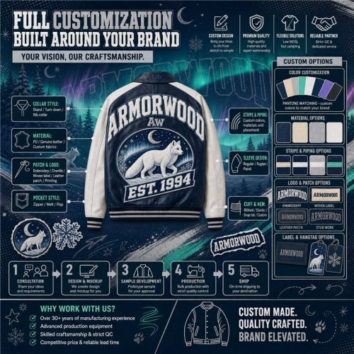 Custom Lambskin Men's Fall Baseball Jacket, Genuine Leather, Two Tone