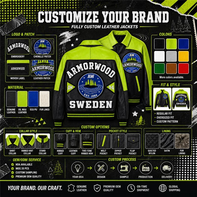 Custom Patchwork Chenille Embroidered Patch Design Varsity Jacket, Genuine Leather