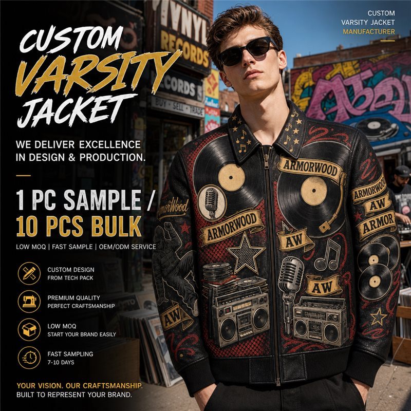 Custom Men's Fall Streetwear Outerwear