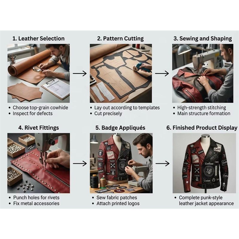 OEM Leather Biker Jacket