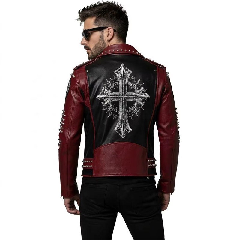 OEM Studded Leather Biker Jacket