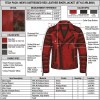 Custom Men's Red Leather Biker Jacket with Distressed Detailing