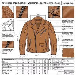 Custom Men's Brown Leather Biker Jacket with Quilted & Distressed Detailing, Vintage
