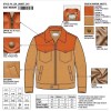 Custom Men's Beige Sheepskin Leather Biker Jacket with Two Tone Detailing