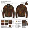 Custom Men's Brown Leather Coat with Studded & Patchwork Detailing, Vintage