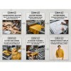 Custom Men's Mustard Leather Trucker Jacket, Custom Made to Order