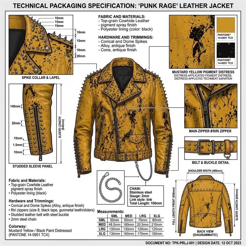OEM Punk Style Statement Men Jacket