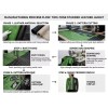 Custom Men's Black & Green Cowhide Leather Biker Jacket with Studded & Two Tone Detailing, Punk Rock