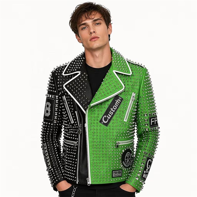 OEM Handmade Studded Jacket