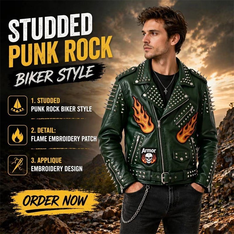 OEM Studded Punk Rock Biker Streetwear