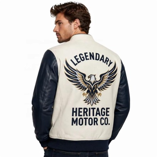 Custom Men's Cowhide Leather Biker Jacket, Streetwear, Custom Made to Order