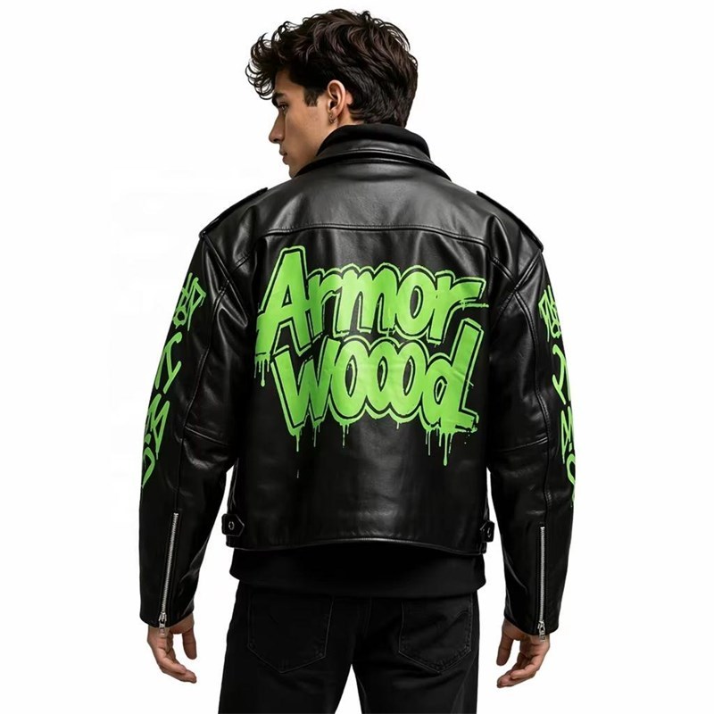 OEM Printed Biker Jacket