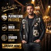 Custom Men's Leather Biker Jacket with Studded & Patchwork Detailing, Rocker & Streetwear