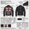 Custom Men's Leather Biker Jacket with Printed & Distressed Detailing, Vintage