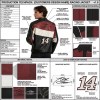 Custom Men's Leather Biker Jacket with Applique & Two Tone Detailing, Retro