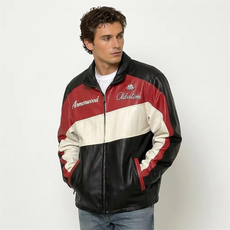 OEM Contrast Leather Jacket