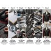 Custom Men's Black & Red Leather Biker Jacket with Two Tone Detailing, Retro