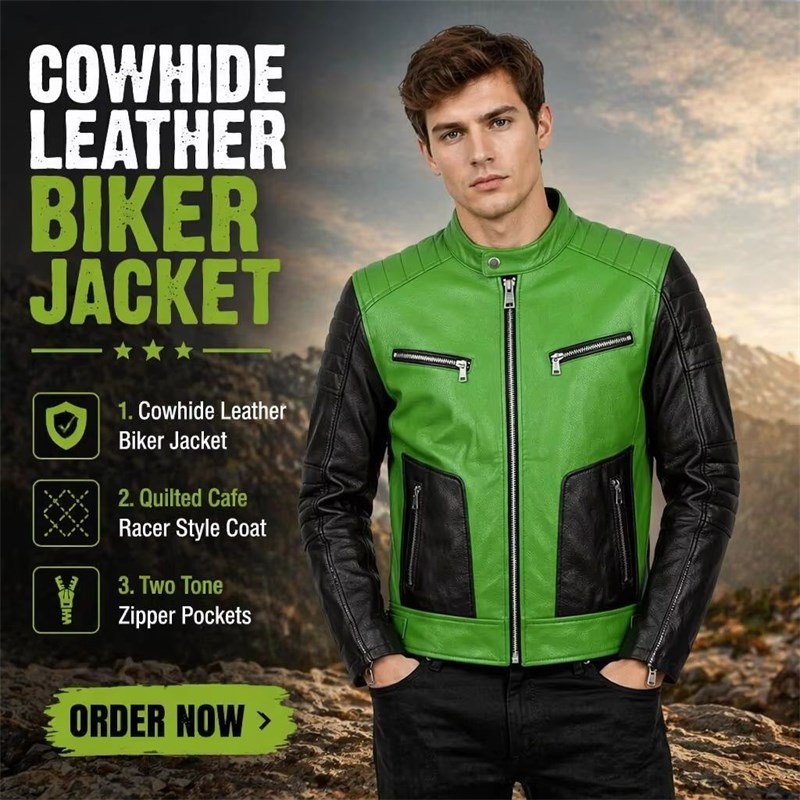 OEM Quilted Cafe Racer Style Coat