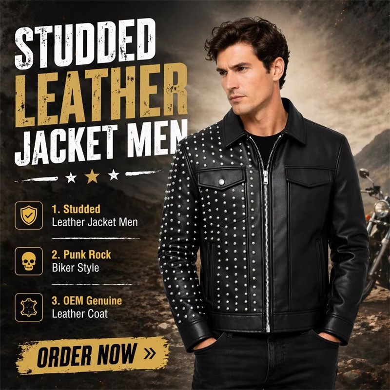 OEM Two Tone Genuine Leather Coat