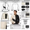 Custom Men's Black & Cream Leather Biker Jacket with Two Tone Detailing, Slim Fit