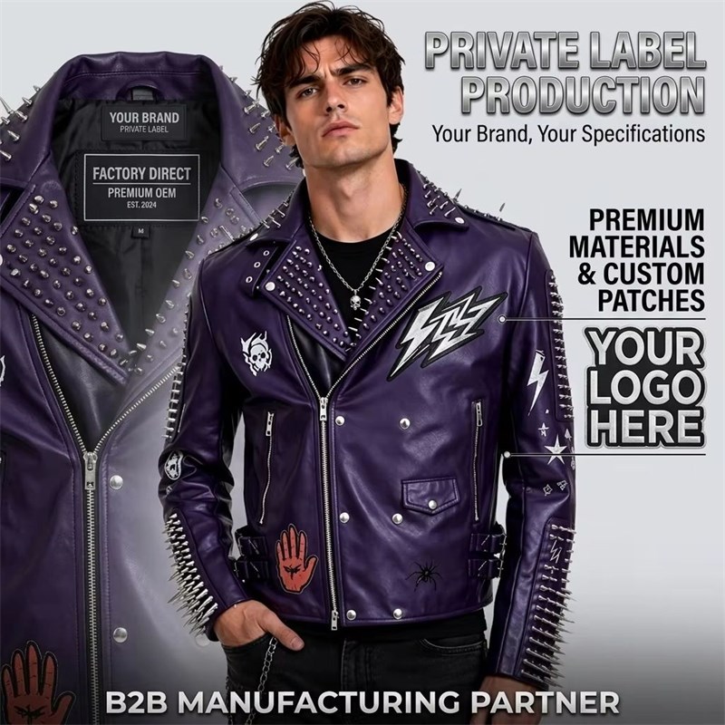 OEM Leather Biker Jacket Manufacturer