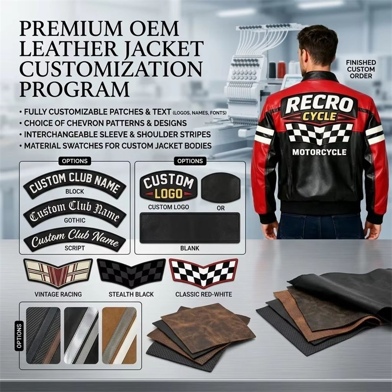 Men's Leather Biker Jacket Manufacturer