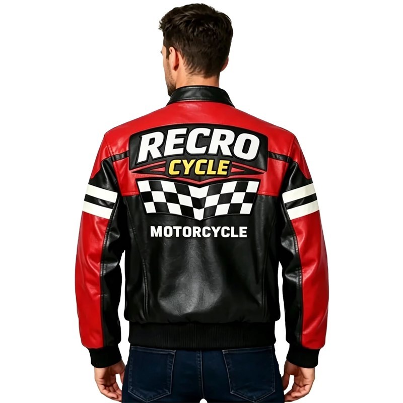 Men's Leather Racer Jacket
