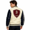Custom Men's Cowhide Leather Biker Jacket with Two Tone Detailing, Streetwear