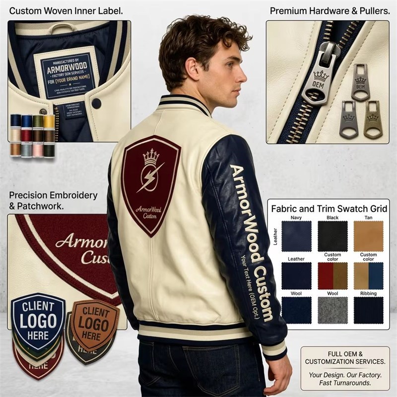 OEM Contrast Biker Jacket