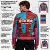 Custom Men's Cowhide Leather Biker Jacket with Studded & Patchwork Detailing, Punk Rock