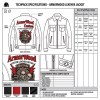 Custom Men's Leather Biker Jacket with Applique Detailing, Custom Made to Order