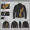 Custom Men's Leather Biker Jacket with Embroidered Detailing