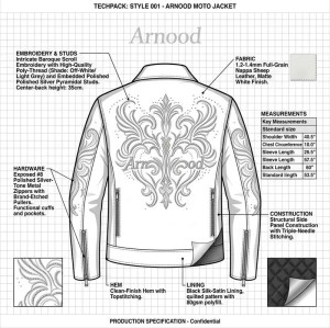 Custom Men's Leather Racer Jacket with Embroidered Detailing