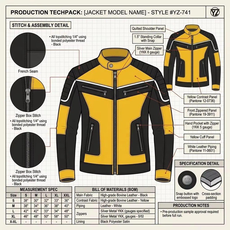 OEM Two Tone Quilted Jacket