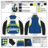 Custom Men's Leather Biker Jacket with Embroidered & Applique Detailing, Vintage