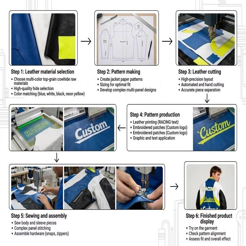 OEM Leather Racing Jacket Manufacturer