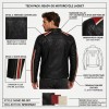 Custom Men's Black & Red Leather Biker Jacket, Slim Fit, Custom Made to Order