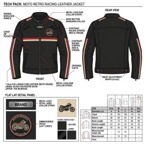 Custom Men's Black & Red Leather Biker Jacket, Slim Fit, Custom Made to Order