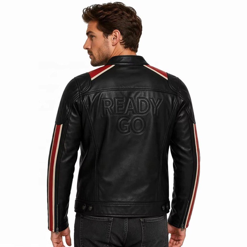 OEM Red Cream Stripes Racer Jacket