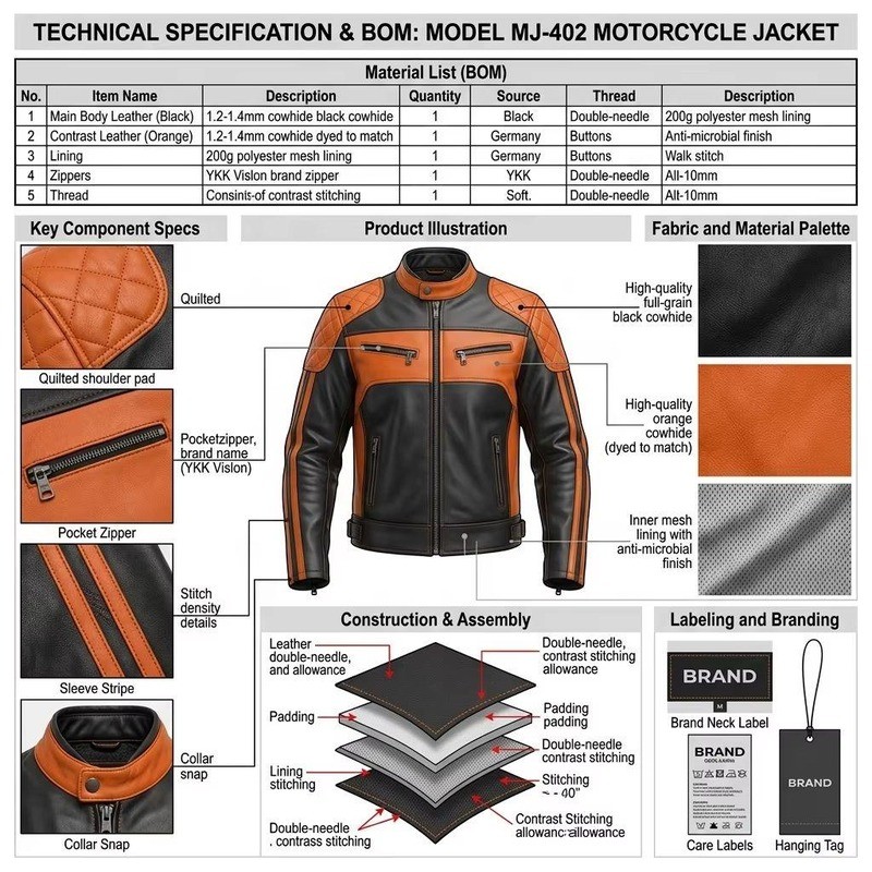 OEM Two Tone Quilted Racing Jacket