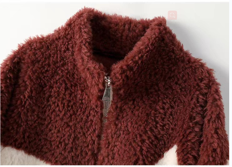 abrigo de invierno de lana para mujer